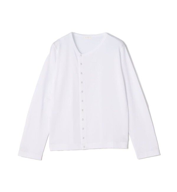 GALERIE VIE「パウダーコットン アシンメトリーカーディガン」|カーディガン|11 ホワイト