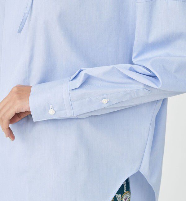 MACPHEE「コットンブロード フリルカラーブラウス」|シャツ・ブラウス|