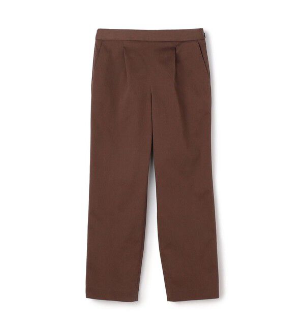 MACPHEE「ストレッチツイル タックパンツ」|その他|49 ダークブラウン