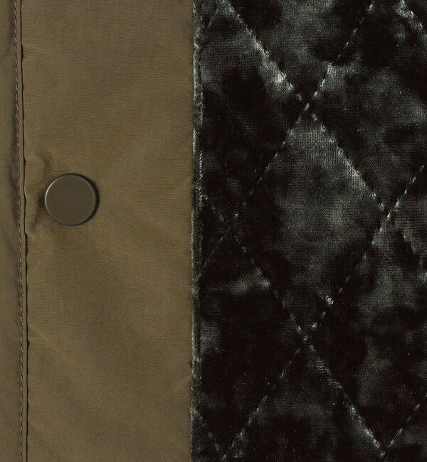 MACPHEE「ポリエステルベロア キルティングジャケット」|ブルゾン・スタジャン|