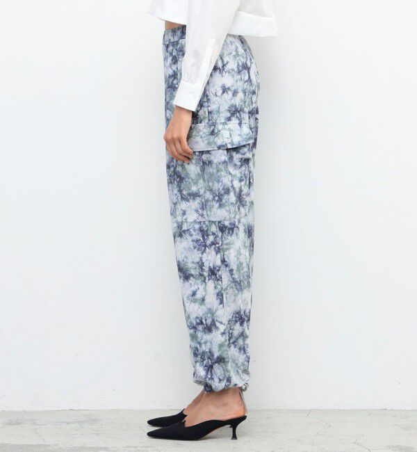 BACCA「メランジェコーデュロイ タイダイパラシュートパンツ」|カーゴ|