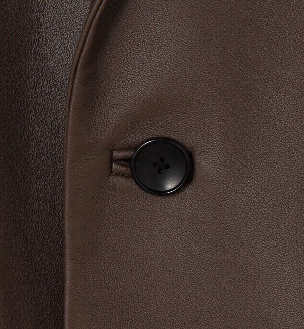 TOMORROWLAND MENS「ラムレザー シングルブレステッド2Bジャケット」|テーラードジャケット|