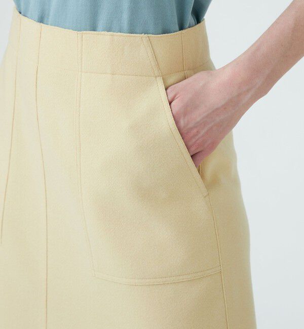 Ballsey「ニードルジャージー トラペーズスカート」|台形|