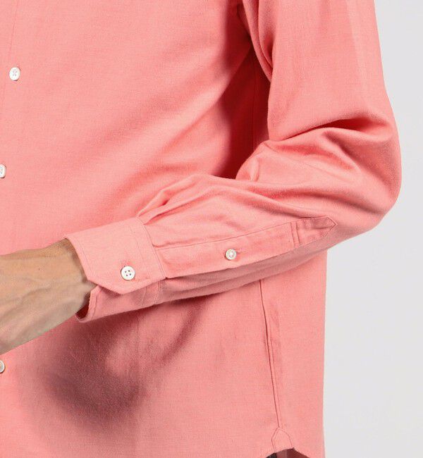 TOMORROWLAND MENS「コットンカシミヤ ワイドスプレッドカラーシャツ」|シャツ・ブラウス|