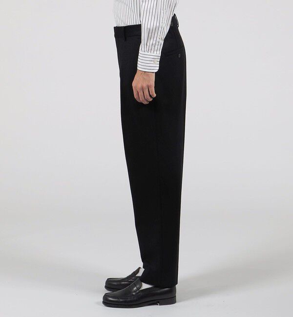 TOMORROWLAND MENS「ウールナイロンカシミヤ サイドアジャスターパンツ」|チノ|