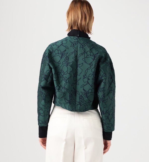 TOMORROWLAND collection「リーニュジャカード コクーンジャケット」|ノーカラージャケット|