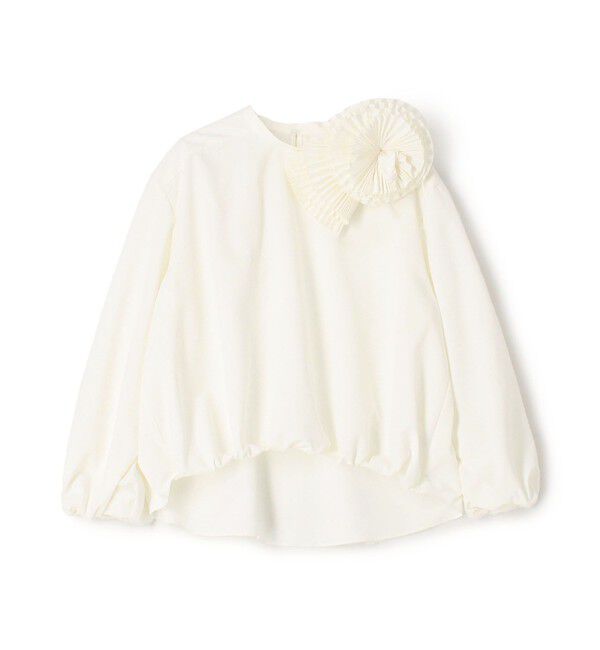 Ballsey「ポリエステルタイプライター ボリュームブラウス」|シャツ・ブラウス|11 ホワイト