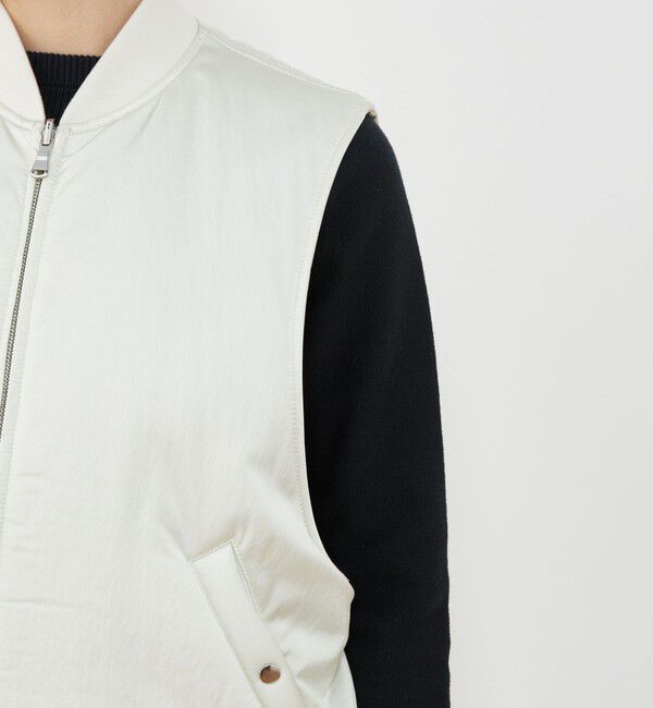 GALERIE VIE「パディングサテン フライトベスト」|ダウンベスト・ベスト|