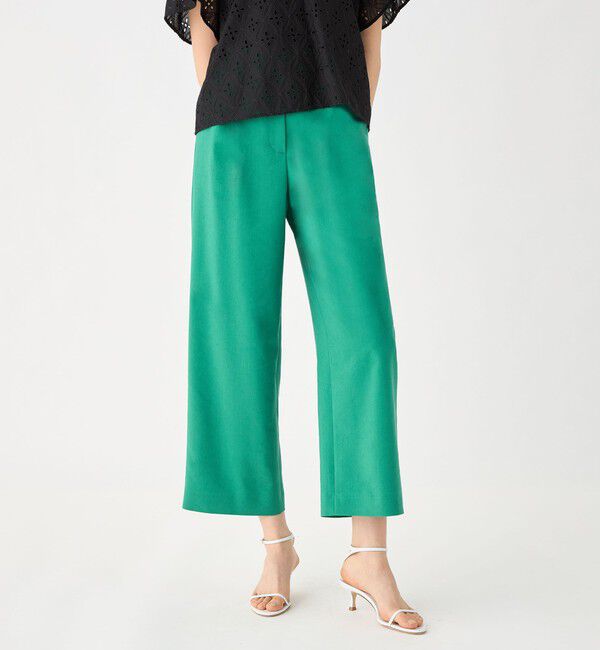 Ballsey「リネンレーヨンストレッチ タックストレートパンツ」|その他|