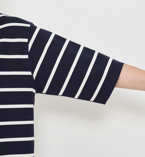 GALERIE VIE「クリアヤーンリブ ハーフスリーブプルオーバー」|Tシャツ・カットソー|