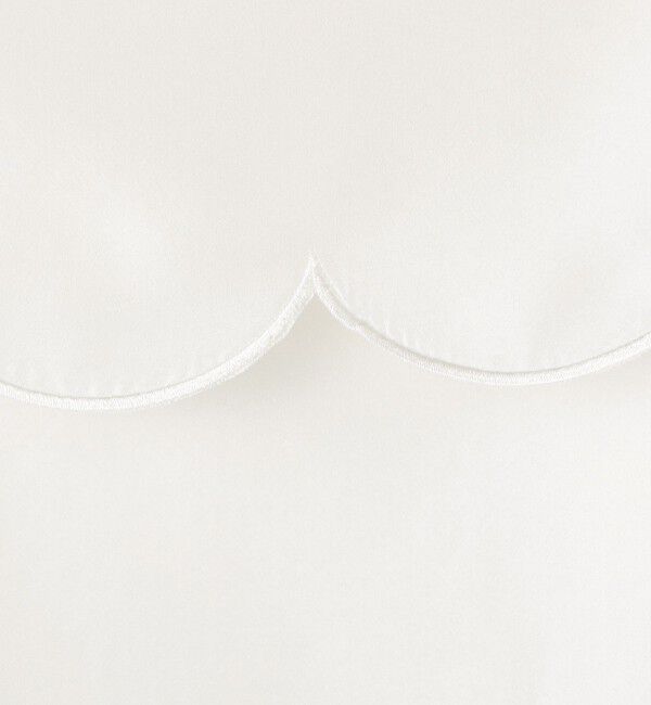 DES PRES「シルクハブタエ スカラップブラウス」|シャツ・ブラウス|