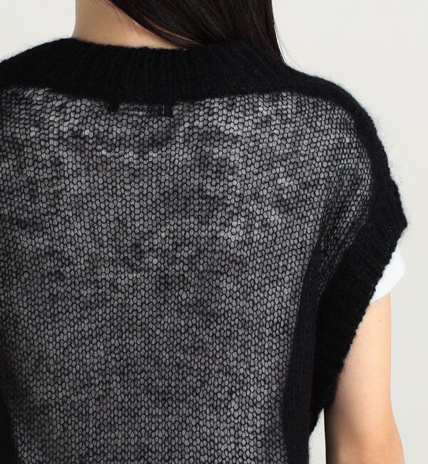 Edition「ベビーアルパカ シアーニットベスト」|ベスト・ジレ|