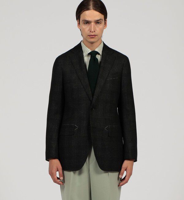 TOMORROWLAND MENS「ウールシルクカシミヤ シングルブレステッド2Bジャケット LORO PIANA SILK AIR」|テーラードジャケット|