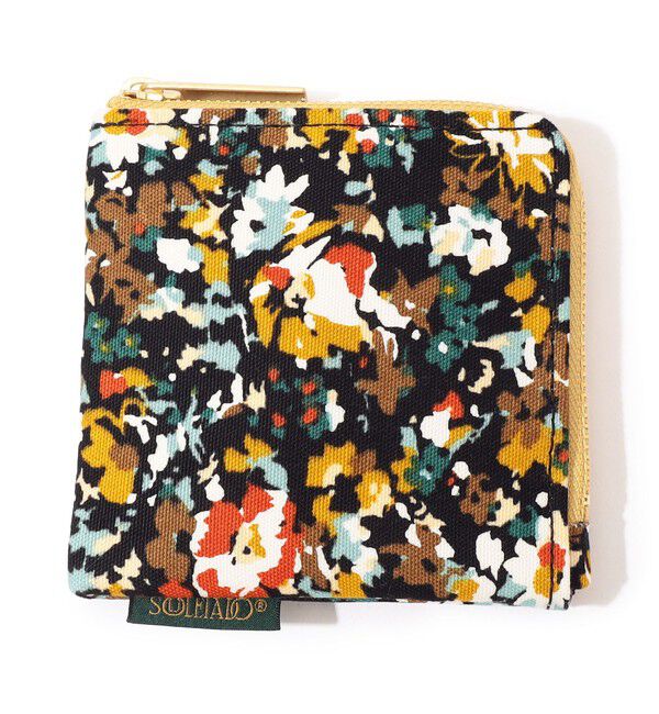 SOULEIADO「SOULEIADO コットンオックス フラットポーチ」|ポーチ|22 イエロー系