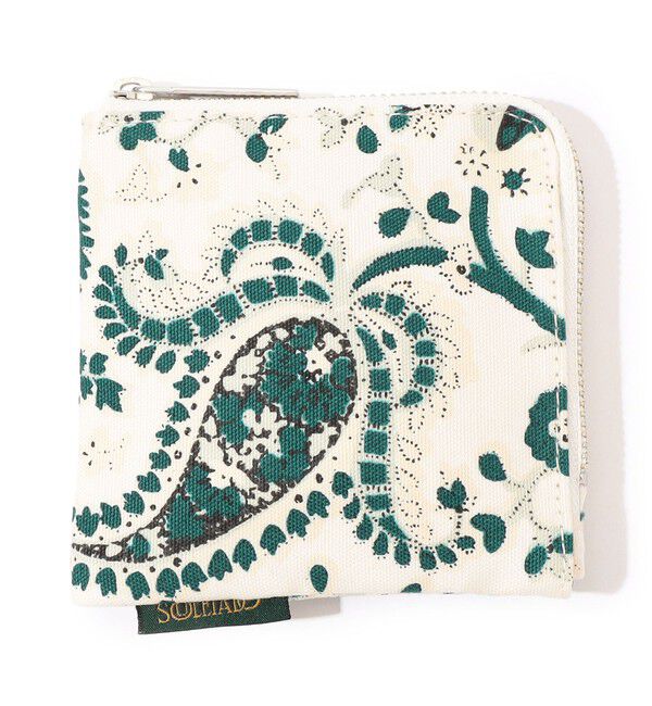 SOULEIADO「SOULEIADO コットンオックス フラットポーチ」|ポーチ|52 ライトグリーン系