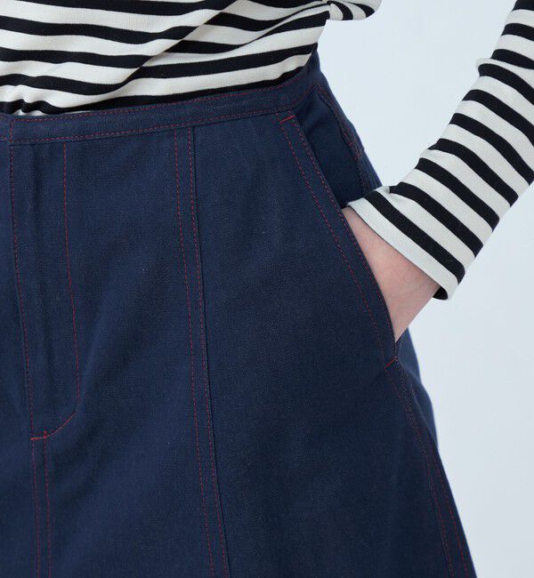 TOMORROWLAND collection「ソワデニム パネルフレアスカート」|フレア|