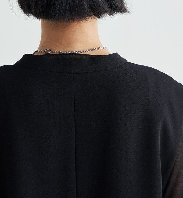 Edition「バックサテンジョーゼット Vネックジレ」|ベスト・ジレ|