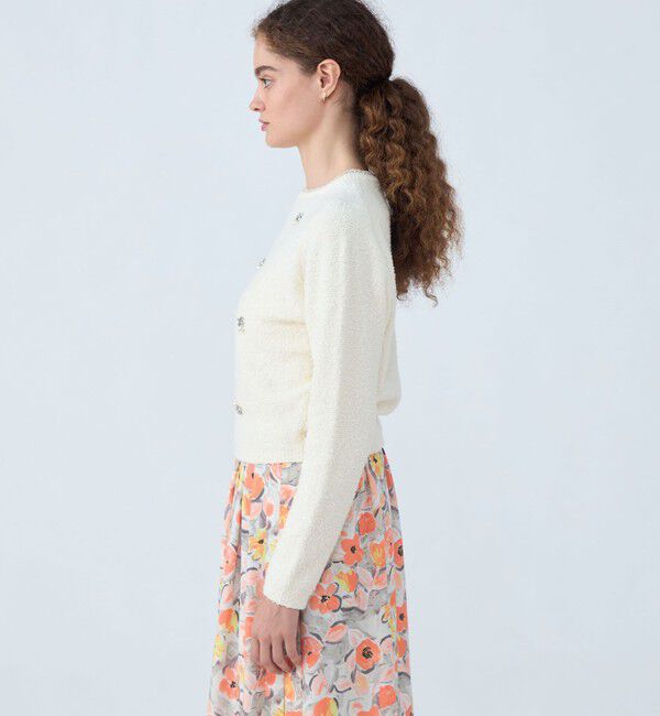 Ballsey「ビジューブークレー クルーネックプルオーバー」|ニット・セーター|