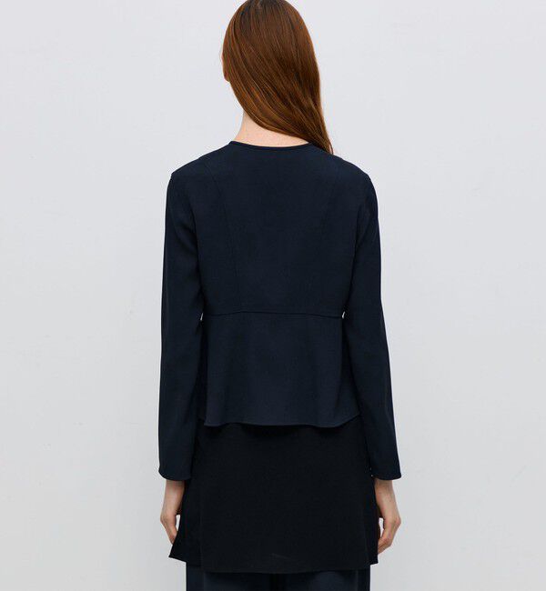 BACCA「ジョーゼットサテン ペプラムブラウス」|シャツ・ブラウス|