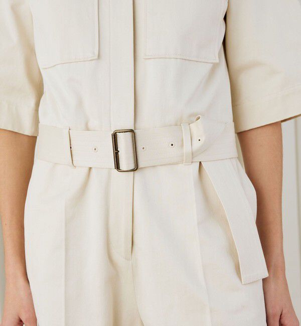 DES PRES「コットンサテン ジャンプスーツ」|オールインワン|