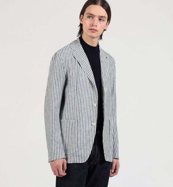 TOMORROWLAND BUYING WEAR「TAGLIATORE G-DAKAR22K リネンレーヨン シングルブレステッド2Bジャケット」|テーラードジャケット|