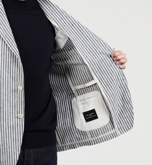 TOMORROWLAND BUYING WEAR「TAGLIATORE G-DAKAR22K リネンレーヨン シングルブレステッド2Bジャケット」|テーラードジャケット|