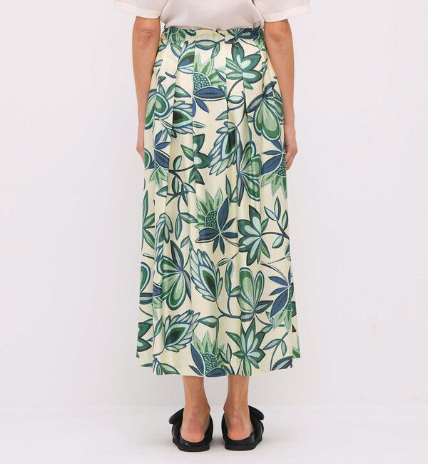 CABaN「シルクツイル COLETTEフラワープリントスカート」|スカート|