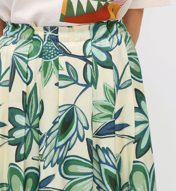CABaN「シルクツイル COLETTEフラワープリントスカート」|スカート|