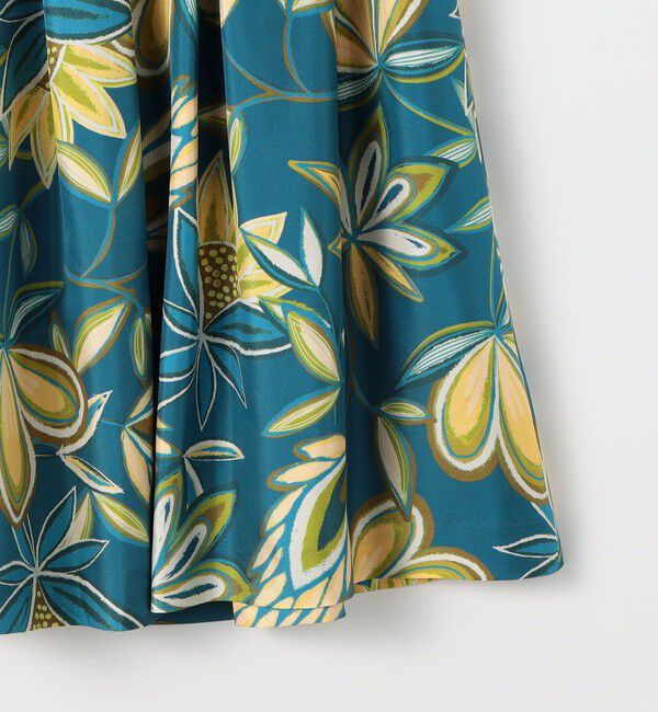 CABaN「シルクツイル COLETTEフラワープリントスカート」|スカート|