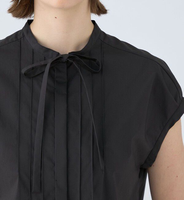 Ballsey「プロセスドコットン ピンタックフレンチスリーブブラウス」|シャツ・ブラウス|