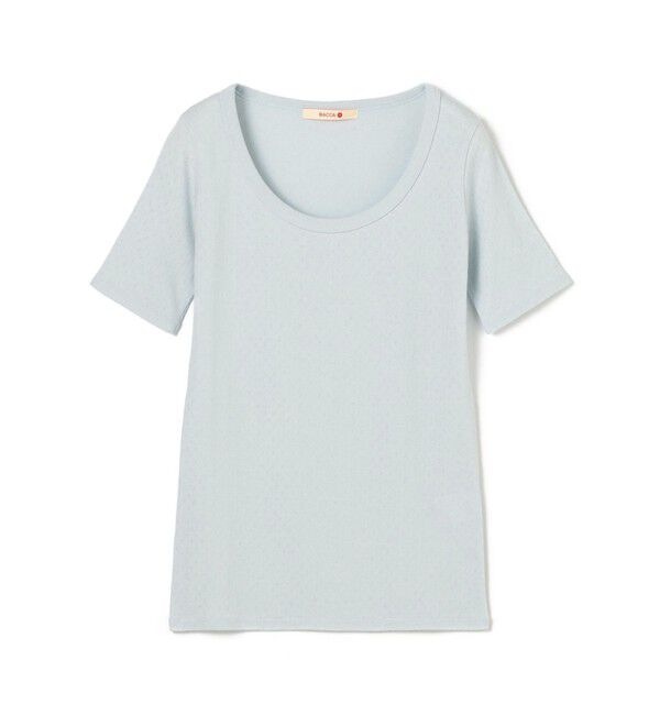 BACCA「ハイツイストレース コットンハーフプルオーバー」|Tシャツ・カットソー|61 ライトブルー