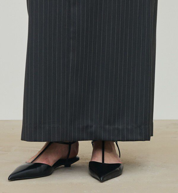 DES PRES「ウールドスキン ベルデッドストレートスカート」|スカート|