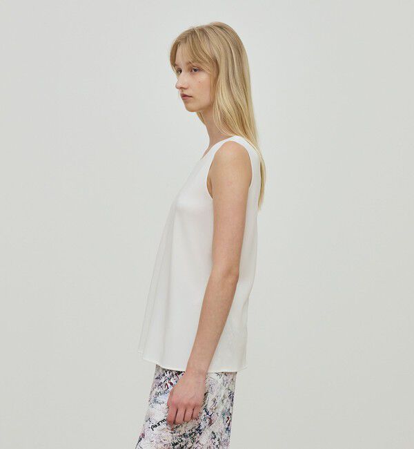 DES PRES「ライトダブルクロス ノースリーブトップス」|シャツ・ブラウス|