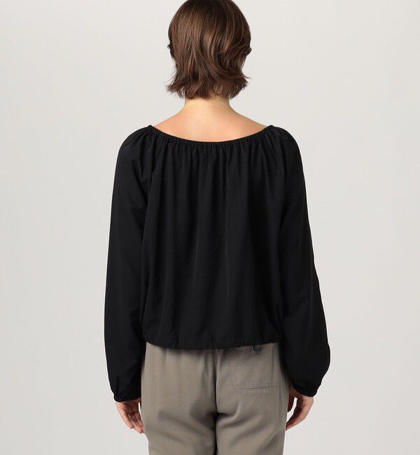 JAMES PERSE「マットサテン ギャザーブラウス WLMP3985」|シャツ・ブラウス|