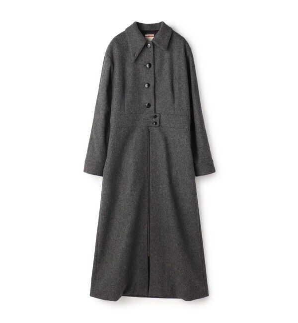 BACCA「ウールメルトン ワンピースロングコート」|その他|17 チャコールグレー