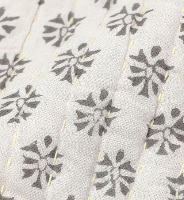 TOMORROWLAND HOME「ブロックプリントキルト クッションカバー（45cm&times;45cm）」|クッション・クッションカバー|