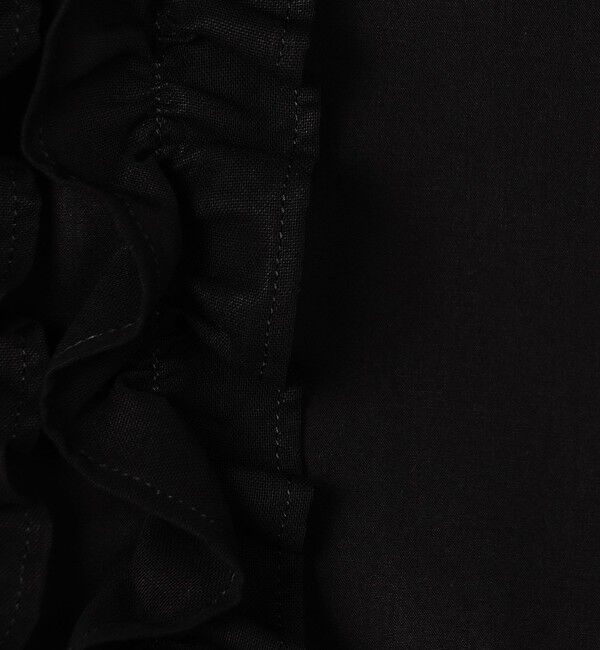 TOMORROWLAND collection「ブラックコンビネーション ラッフルブラウス」|シャツ・ブラウス|