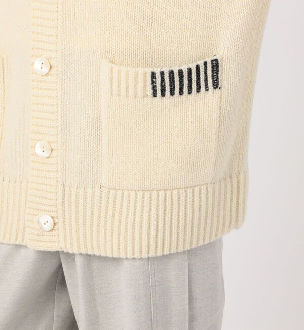 GALERIE VIE「パーシャルストライプ Vネックカーディガン」|カーディガン|