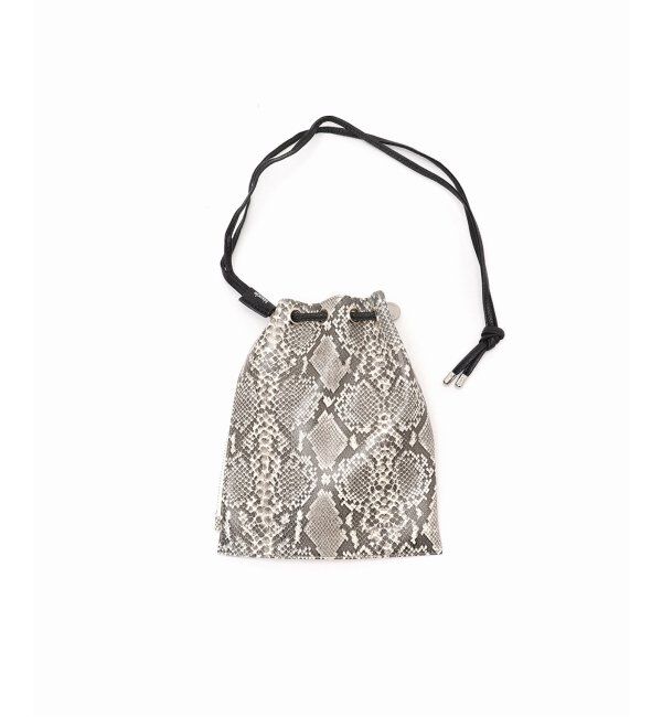  「【blancle/ ブランクレ】FAKE.SNAKE ZIP DRAWSTRING S」|ショルダー・メッセンジャー|