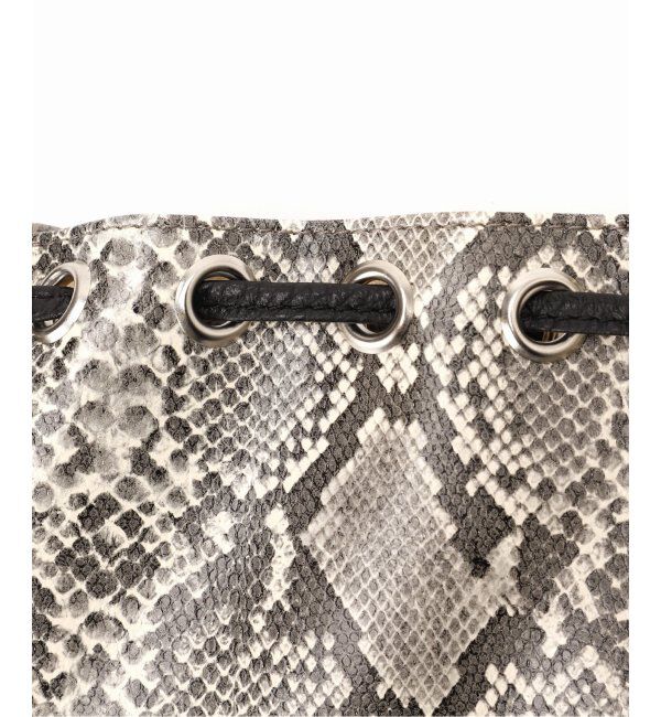  「【blancle/ ブランクレ】FAKE.SNAKE ZIP DRAWSTRING S」|ショルダー・メッセンジャー|