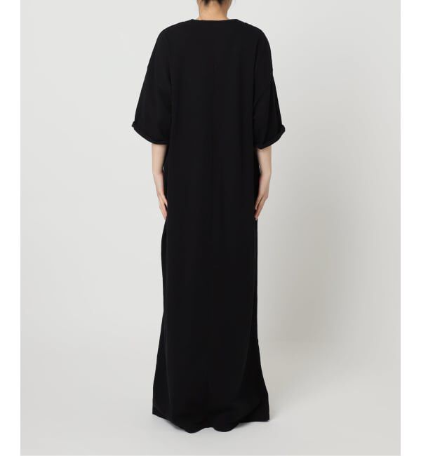  「KEY NECK COTTON DRESS：ワンピース」|ワンピース|