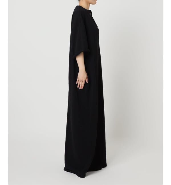  「KEY NECK COTTON DRESS：ワンピース」|ワンピース|