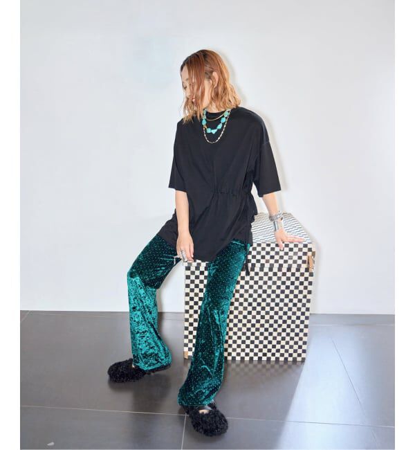  「ONESIDE GATHER TOP：カットソー」|Tシャツ・カットソー|