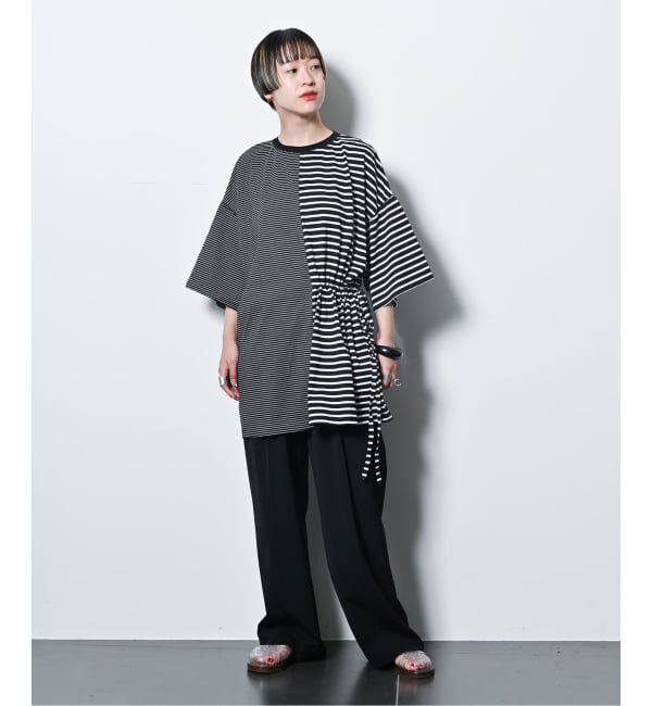  「ONESIDE GATHER TOP：カットソー」|Tシャツ・カットソー|
