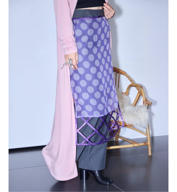  「SUPER YAYA SKIRT LOZENGES SK06-LOZ-AW25：スカート」|スカート|パープル