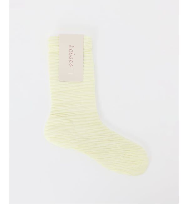  「Babaco CRUSHED SOCKS BA02-BN67HS：靴下」|ソックス|ナチュラル