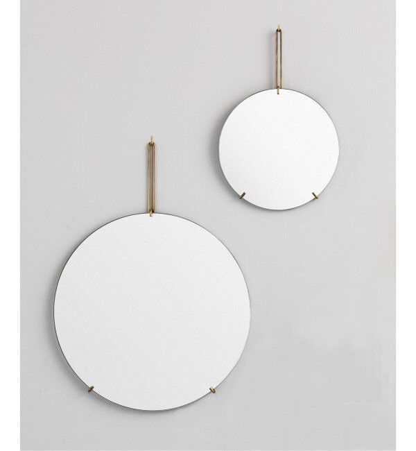 journal standard Furniture「【MOEBE/ムーベ】WALL MIRROR 50cm 真鍮 ウォールミラー」|ステーショナリー|