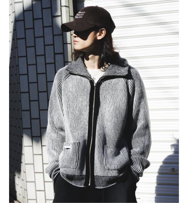 JOINT WORKS「Name./ネーム REVERSIBLE WOOL DRIVERS KNIT」|カーディガン|