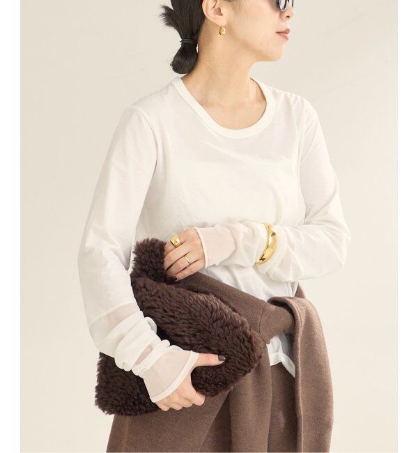 Plage「《WEB限定追加》R'IAM Sheer Cuff プルオーバー」|Tシャツ・カットソー|