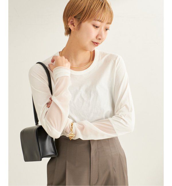 Plage「《WEB限定追加》R'IAM Sheer Cuff プルオーバー」|Tシャツ・カットソー|